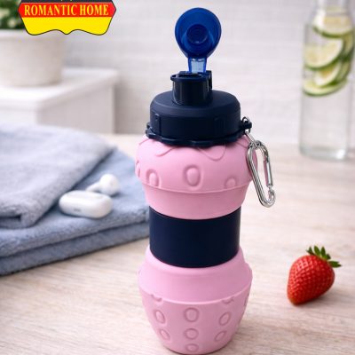 بطری آب تاشو سیلیکونی ۷۰۰ میلی‌لیتری مدل