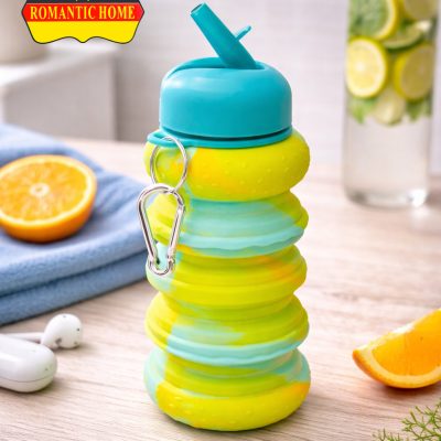 قمقمه سیلیکونی تاشو ۶۰۰ میلی‌لیتری مدل CKP-1A