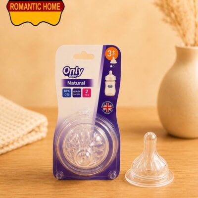 سرشیشه سیلیکونی نوزاد Only Baby مدل Natural بسته ۲ عددی