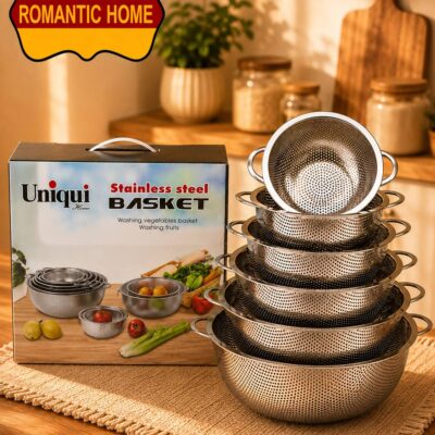 ست آبکش استیل ۶ پارچه Uniqui مدل SAFI-6P