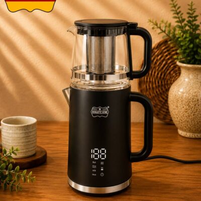 چای‌ساز رومانتیک هوم مدل YK070 ظرفیت ۱.۵ + ۱.۱ لیتر