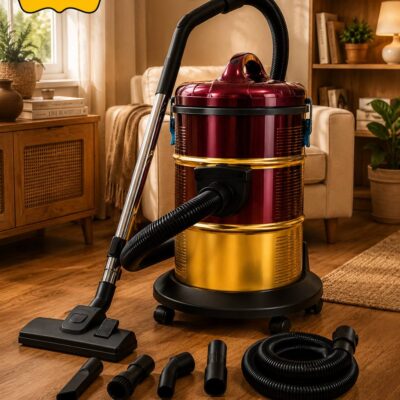 جاروبرقی سطلی رومانتیک هوم مدل JJ803B ظرفیت ۲۵ لیتر توان ۲۰۰۰ وات